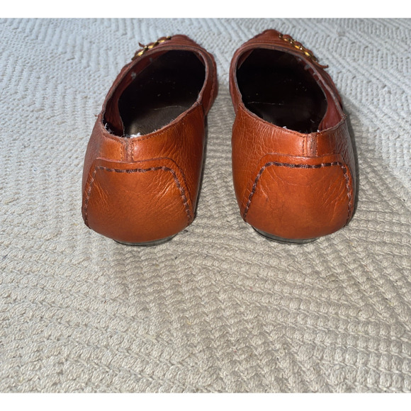 Arturo Chiang Brown Flats with Buckle Detail - Picture 3 of 10